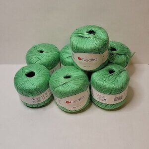 Lot of 8 Skeins Gedifra Korella Discontinued Linen Blend Worsted Yarn Color 8469